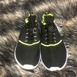 Black and yellow water shoes